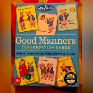 EeBoo Good Manners conversation cards ages 3 +